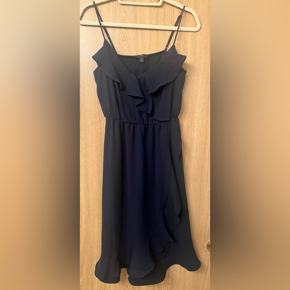 Navy J Crew Midi Dress - Picture 2 of 4